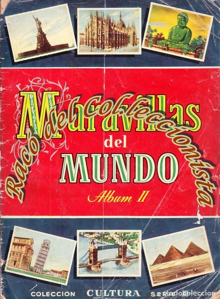 Collectionnisme Albums: MARAVILLAS DEL MUNDO, &Aacute;LBUM II, COL.CULTURA SERIE III, ED. BRUGUERA, 1956, FALTAN 75 CROMOS