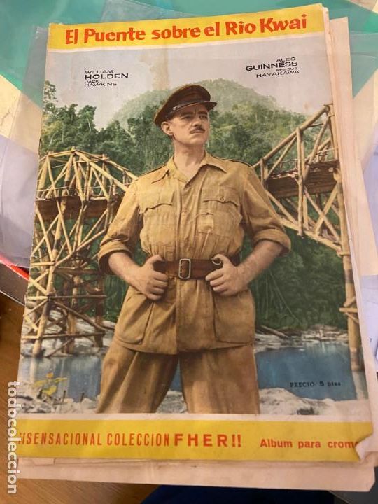Collectionnisme Albums: EL PUENTE SOBRE EL RIO KWAI ALBUM CON 104 CROMOS SE VENDEN SUELTOS ENTRE EL 21 Y 240 77MA