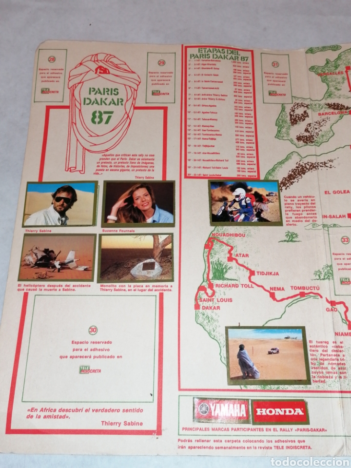 Coleccionismo &aacute;lbumes: &Aacute;lbum Dakar 87 - Foto 4