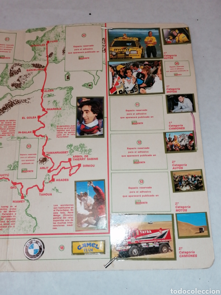 Coleccionismo &aacute;lbumes: &Aacute;lbum Dakar 87 - Foto 5