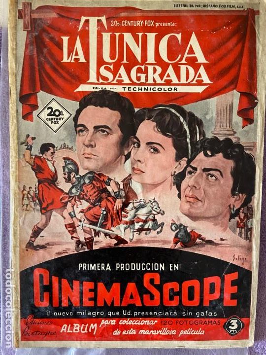 Collectionnisme Albums: LA TUNICA SAGRADA ALBUM TAPA DURA CON 106 CROMOS SE ESTUDIA VENDER SUELTOS 97MA