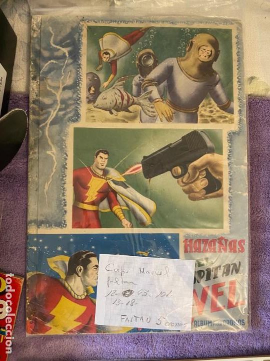 Collectionnisme Albums: haza&ntilde;as del capitan marvel completo a falta de 12-13-18-43 y 101 se puede llegar a vender suel 130ma