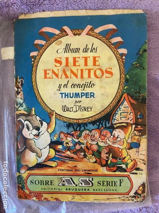 Collectionnisme Albums: LOS SIETE ENANITOS Y EL CONEJIO THUMPER ALBUM CON 74 CROMOS SE VENDEN SUELTOS 164MA