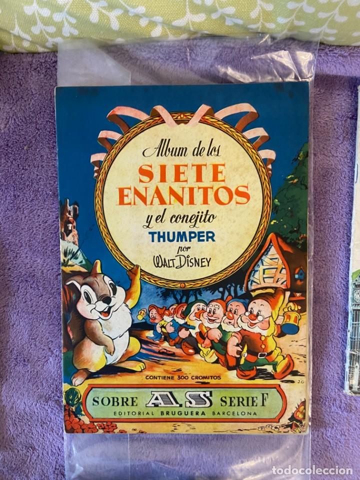 Collectionnisme Albums: SIETE ENANITOS Y EL CONEJITO THUMPER COMPLETO A FALTA 18 CROMOS SE ESTUDIA VENDER SUELTOS 170MA