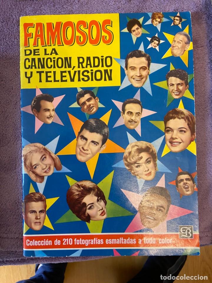 Collectionnisme Albums: FAMOSOS DE LA RADIO Y LA TELEVISION ALBUM NUEVO CON 60 CROMOS SE VENDEN SUELTOS 185ma