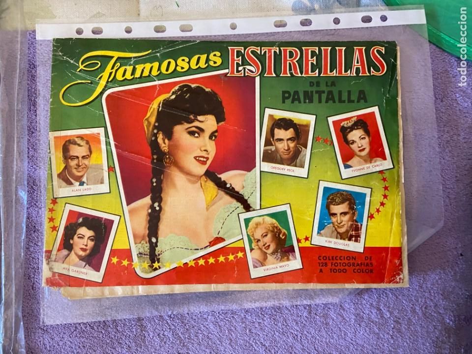 Collectionnisme Albums: FAMOSAS ESTRELLAS DE LA PANTALLA ALBUM CON 101 CROMOS SE VENDEN SUELTOS 200MA