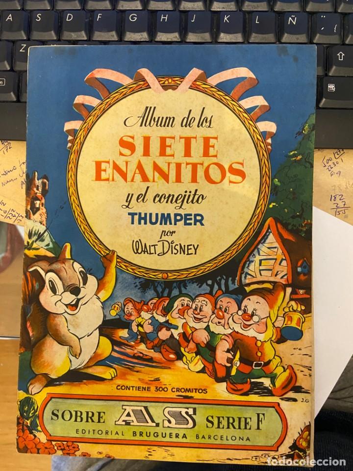 Collectionnisme Albums: LOS SIETE ENANITOS Y EL CONEJITO THUMPER ALBUM CON 223 CROMOS SE VENDEN SUELTOS 231MA