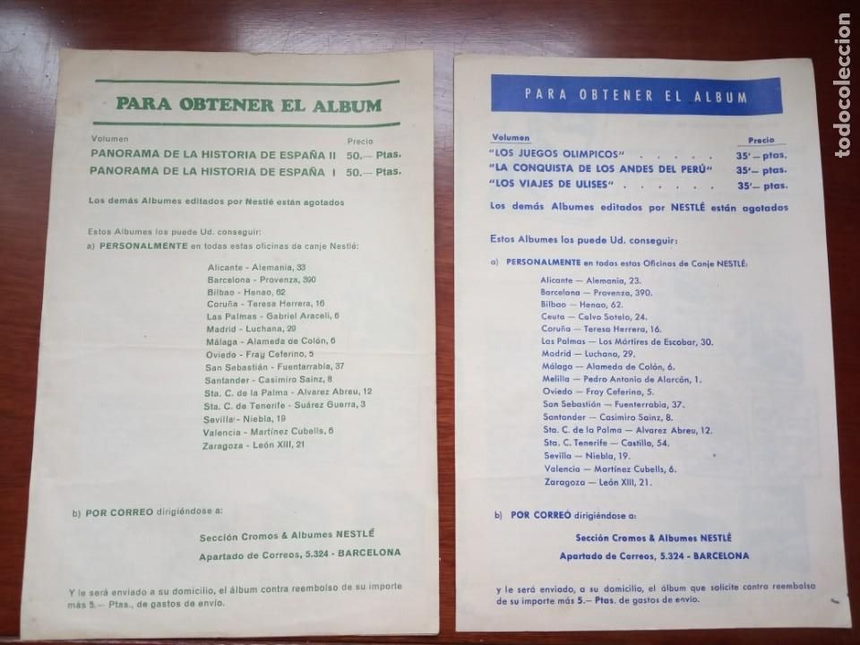 Collezionismo Album: HOJAS GUIA CONTROL DE CROMOS ALBUM NETSL&Eacute; JUEGOS OLIMPICOS Y PANORAMA HISTORIA ESPA&Ntilde;A