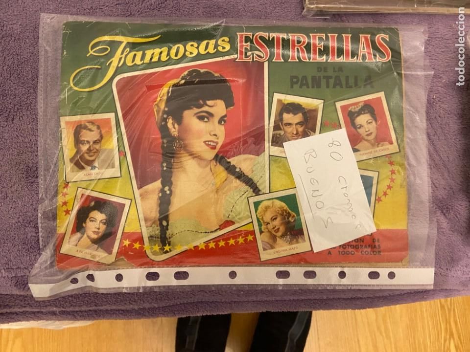 Collectionnisme Albums: FAMOSAS ESTRELLAS DE LA PANTALLA ALBUM CON 94 CROMOS SE VENDEN SUELTOS 296MA