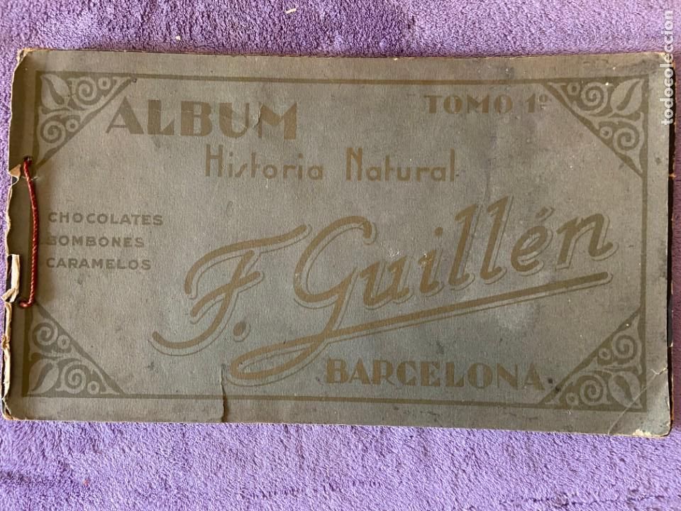 Collectionnisme Albums: HISTORIA NATURAL F. GUILLEN ALBUM CON 110 CROMOS SE VENDEN SUELTOS SI SE PUEDEN SACAR 422MA