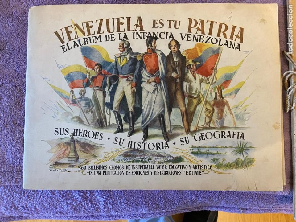 Collectionnisme Albums: VENEZUELA ES TU PATRIA ALBUM PLANCHA VACIO SIN USO NUNCA CROMO PEGADO 509MA