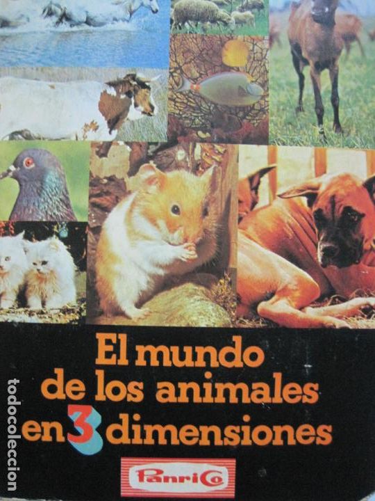 Collezionismo Album: EL MUNDO DE LOS ANIMALES EN 3 DIMENSIONES-ALBUM INCOMPLETO-VER FOTOS-(V-20.027)