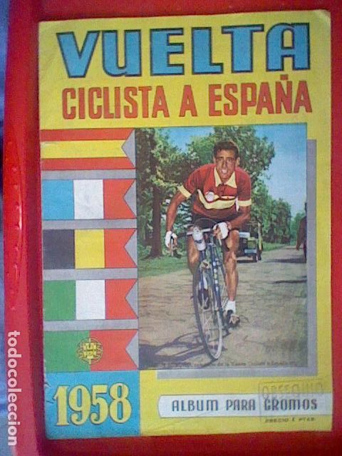 Coleccionismo &Aacute;lbumes: VUELTA CICLISTA A ESPA&Ntilde;A 1958 ALBUM CASI COMPLETO (-9) CICLISMO