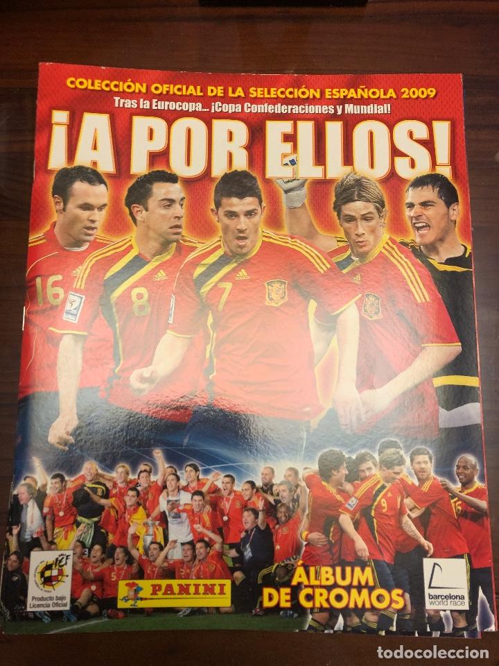 Collectionnisme Albums: &iexcl;A POR ELLOS! PANINI SELECCI&Oacute;N ESPA&Ntilde;OLA 2009 - &Aacute;LBUM PLANCHA VAC&Iacute;O NUEVO. SEIS CROMOS SIN PEGAR