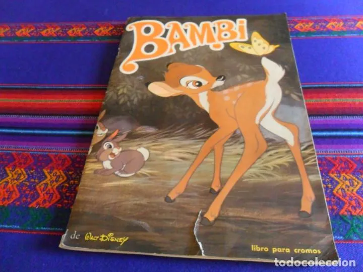 BAMBI COMPLETO 210 CROMOS CON PÓSTER VACÍO. FHER 1970. WALT DISNEY. BUEN ESTADO.