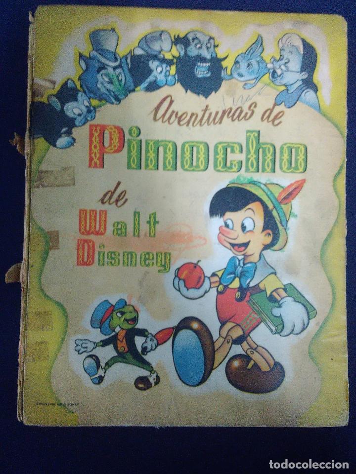 Collectable Incomplete Albums: AJADO Y COLOREADO ALBUM DE WALT DISNEY PINOCHO 3&ordf; EDICION