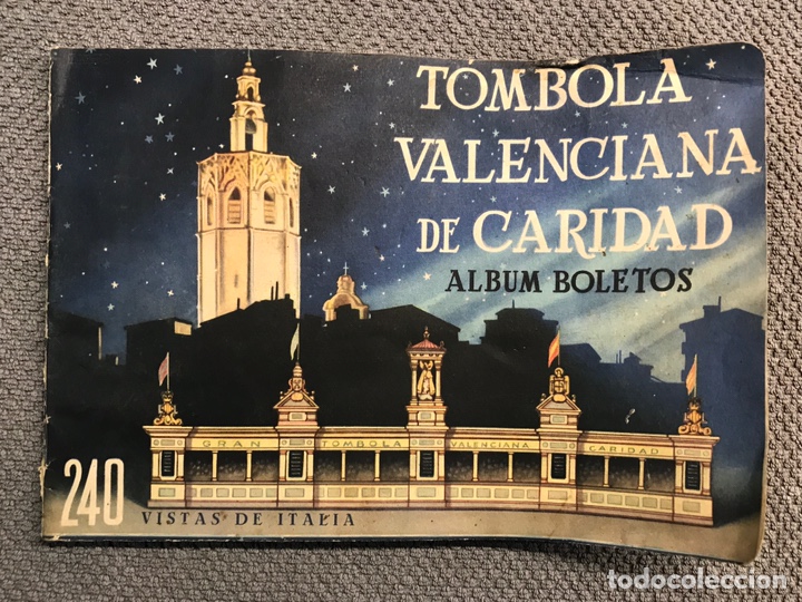 Collectable Incomplete Albums: CROMOS, ALBUM T&Oacute;MBOLA VALENCIANA DE CARIDAD. Album Vistas de Italia. INCOMPLETO!!!