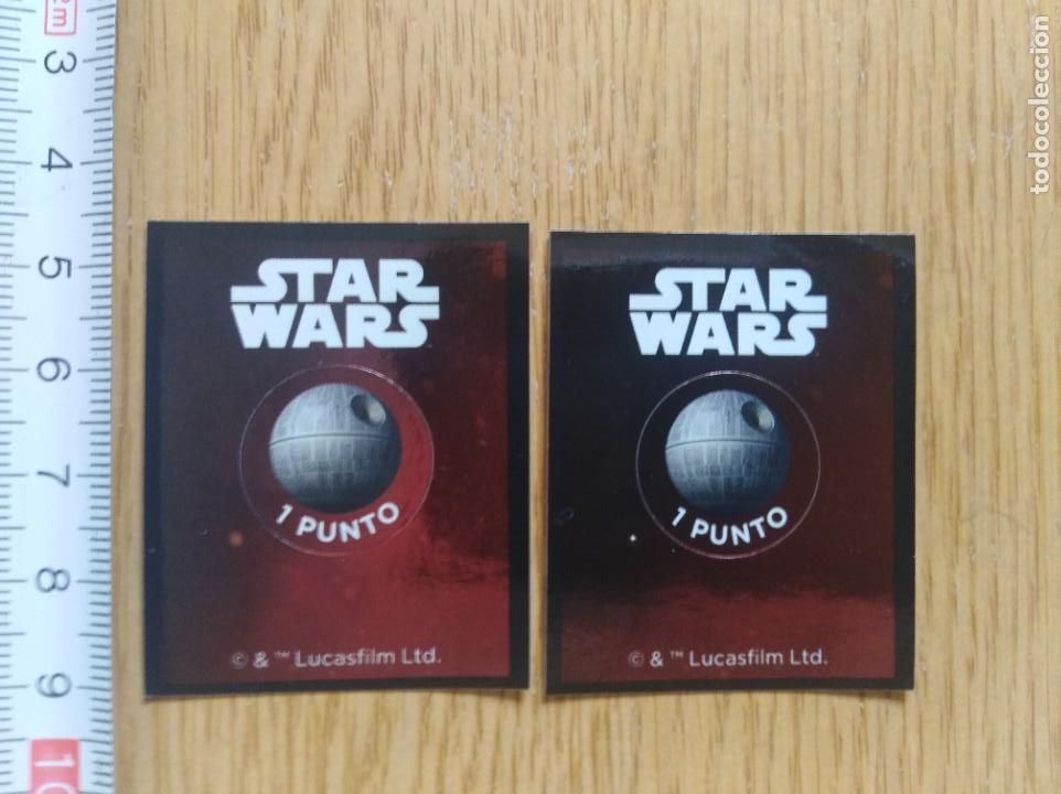 Coleccionismo &aacute;lbumes: 2 Cromos - star wars - carrefour - Foto 1