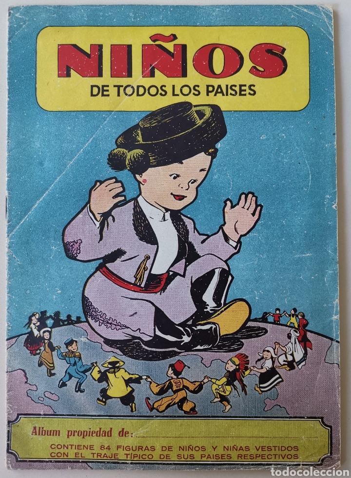 Colecionismo Cadernetas: Album de Cromos Ni&ntilde;os de todos Los Pa&iacute;ses -Con sobre - Falta 1 Cromo - Ed. BRUGUERA