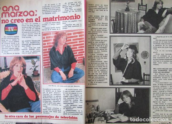 Collectionnisme Albums: RECORTE REVISTA PRONTO N&ordm; 366 1979 ANA MARZOA