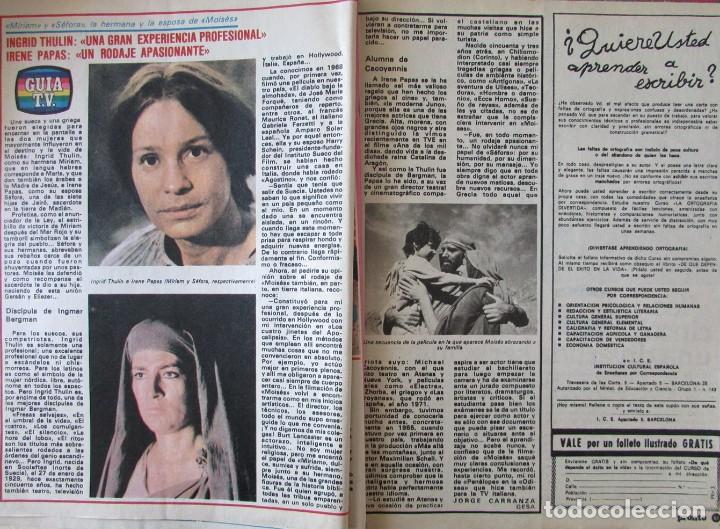 Collectionnisme Albums: RECORTE REVISTA PRONTO N&ordm; 366 1979 INGRID THULIN. IRENE PAPAS