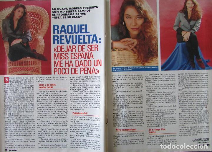 Collectionnisme Albums: RECORTE REVISTA PRONTO N&ordm; 976 1991 RAQUEL REVUELTA