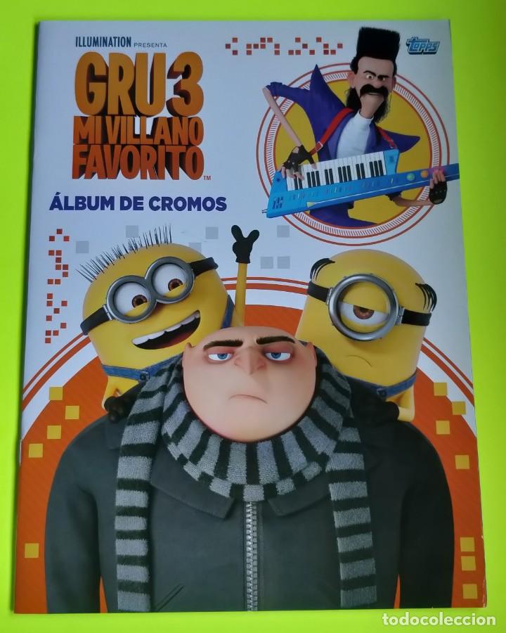 Collectable Incomplete Albums: &Aacute;lbum incompleto de Gru 3 Mi villano favorito de Topps, faltan 1 cromo