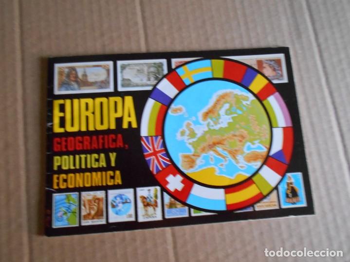 Coleccionismo &Aacute;lbumes: album de cromos plancha de europa geografia politica y economica de luis romero