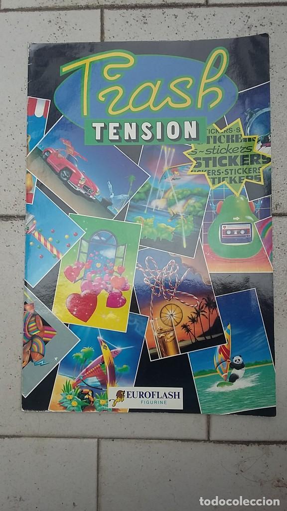 Coleccionismo &Aacute;lbumes: Trash tension album cromos casi vacio, tiene 3 cromos