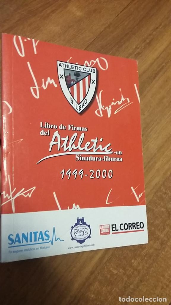 Collectionnisme Albums: LIBRO DE FIRMAS DEL ATHLETIC CLUB DE BILBAO 1999-2000 faltan 5 pegatinas- sin firmas