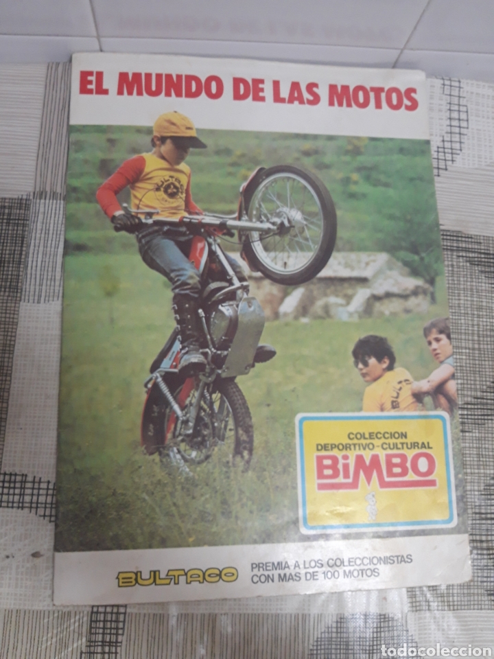 Coleccionismo &Aacute;lbumes: Album de cromos de Bimbo el mundo de las motos