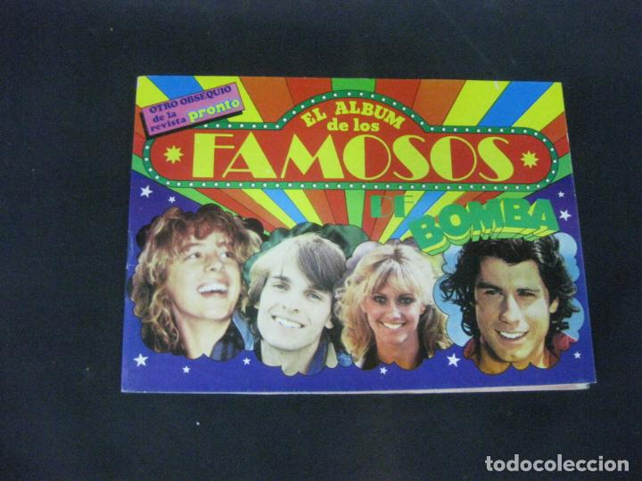 Collectionnisme Albums: EL ALBUM DE LOS FAMOSOS. PRONTO. BOMBA CON 19 CROMOS. EN BUEN ESTADO.