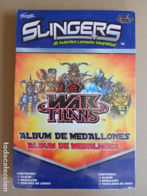 Collectionnisme Albums: SLINGERS - WAR TITANS - ALBUM DE MEDALLONES - NUEVO Y PRECINTADO