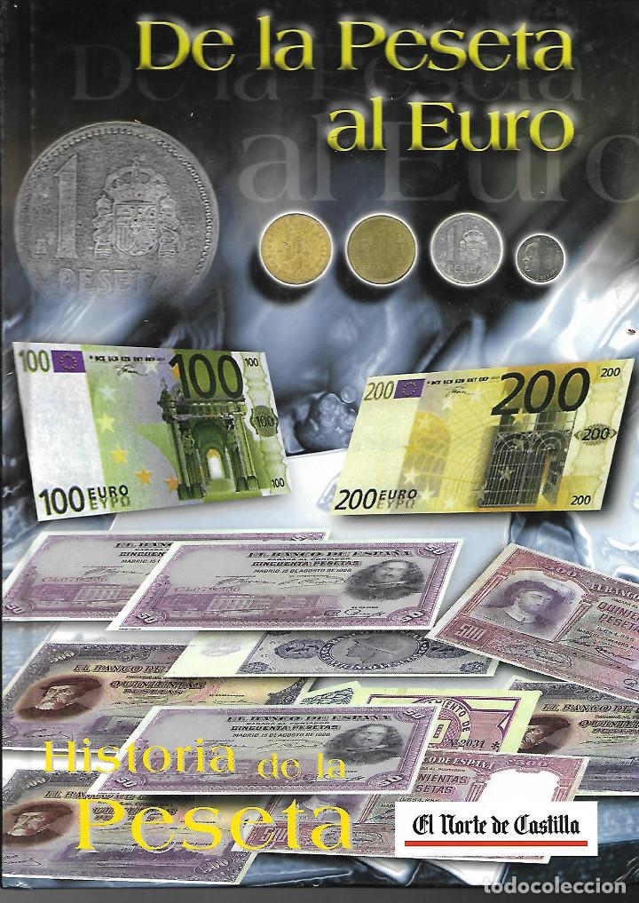 Collectionnisme Albums: ALBUM PARA COLECCIONAR BILLETES Y MONEDAS DE LA COLECCION DE LA PESETA AL EURO PERFECTO ESTADO