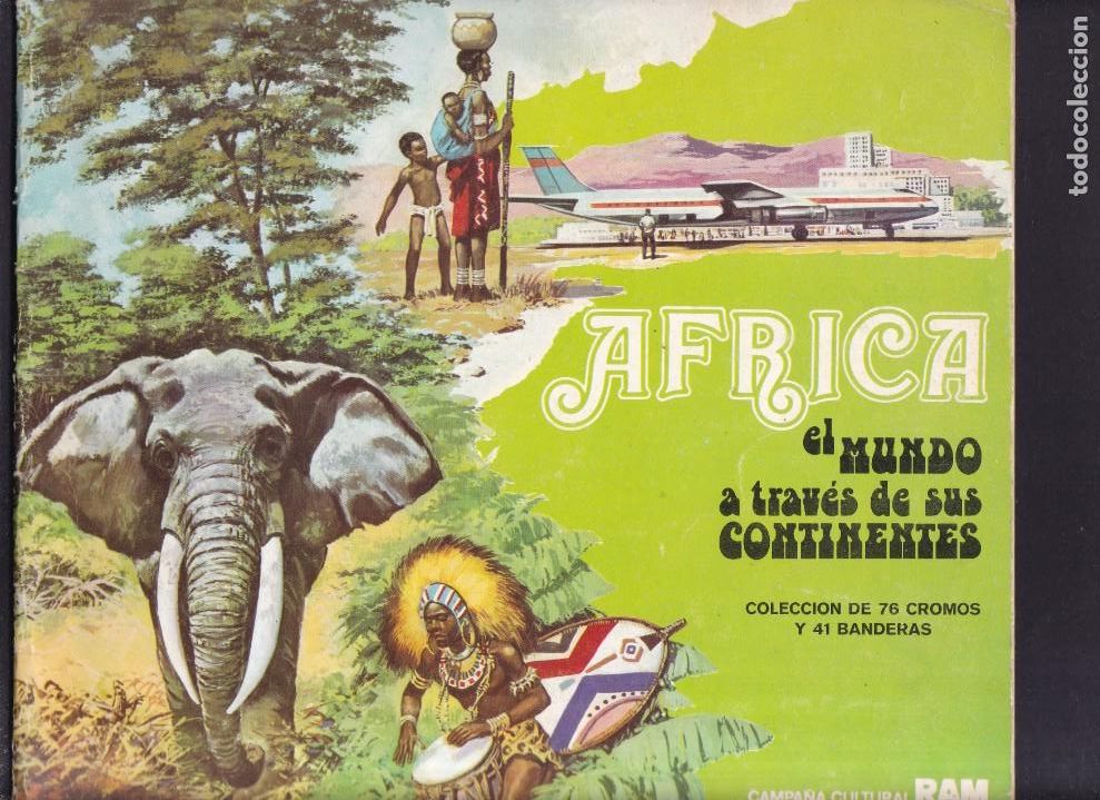 Coleccionismo &Aacute;lbumes: AFRICA Y EL MUNDO A TRAVES DE SUS CONTINENTES - CAMPA&Ntilde;A CULTURAL RAM / INCOMPLETO