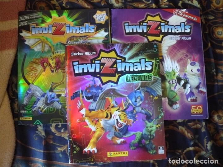 Collectionnisme Albums: 3 Albums de Invicimals, diferentes, alguno con cromos ver fotos