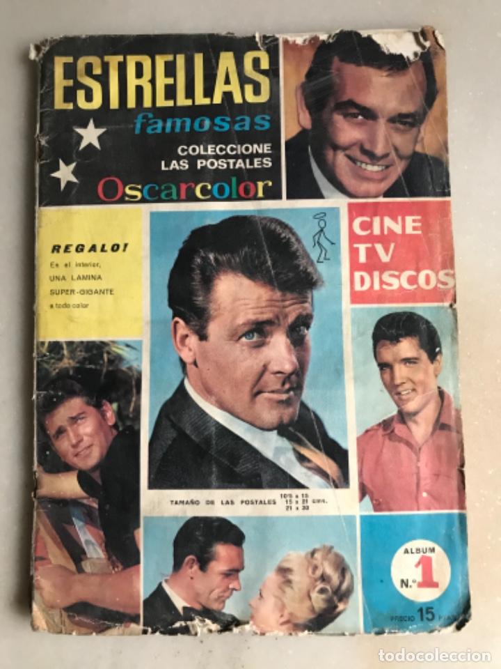 Collectionnisme Albums: &Aacute;lbum cromos incompleto Estrellas famosas .Oscarcolor. finales 60. Poster central Elvis Presley