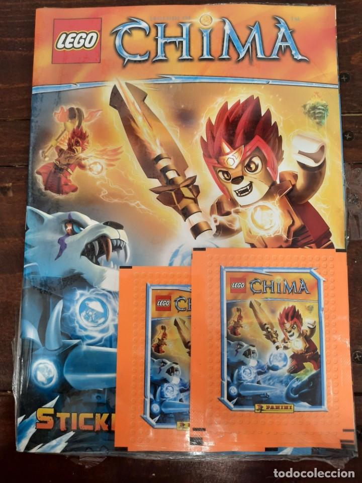 Collectionnisme Albums: ALBUM LEGO CHIMA - PANINI - CONTIENE 4 SOBRES DE CROMOS