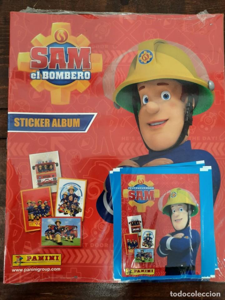 Collectionnisme Albums: ALBUM SAM EL BOMBERO - PANINI - CONTIENE 4 SOBRES DE CROMOS (PRECINTADO)