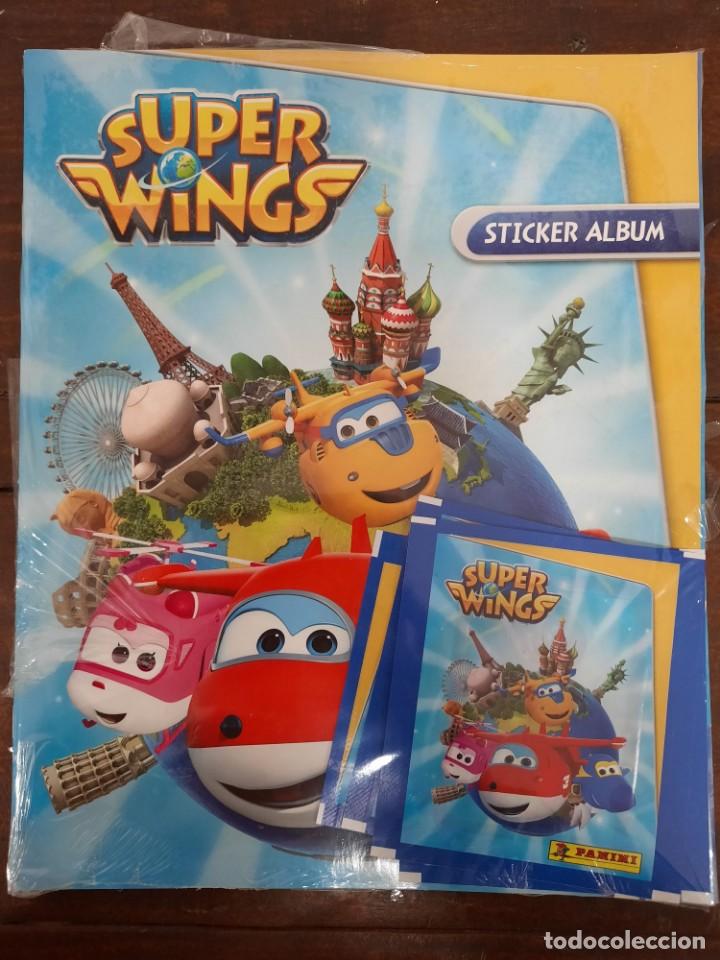Coleccionismo &Aacute;lbumes: ALBUM SUPER WINGS - PANINI - CONTIENE 4 SOBRES DE CROMOS (NUEVO)