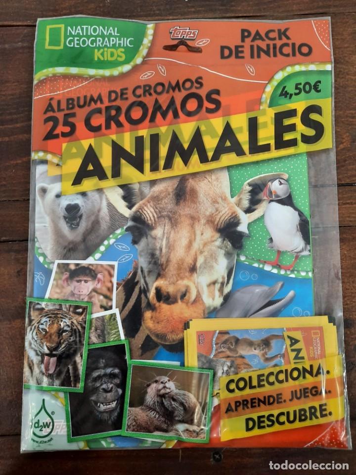Topps-National Geographic-animales salvajes-cromos-bolsa 1