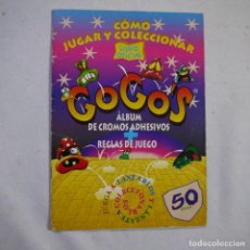 Coleccionismo Álbumes: CÓMO JUGAR Y COLECCIONAR GOGO’S - ALBUM DE CROMOS ADHESIVOS+REGLAS DE JUEGO - FALTAN 3 DE 60 - 1996
