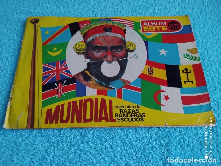 Collectable Incomplete Albums: TAPAS ORIGINALES PORTADAS ALBUM ESTE MUNDIAL COLECCION RAZAS BANDERAS ESCUDOS