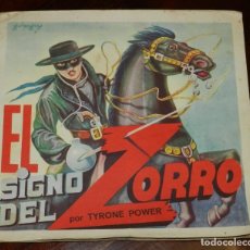 Coleccionismo Álbumes: ALBUM DE CROMOS EL SIGNO DEL ZORRO, POR TYRONE POWER, ED. FHER, VACIO, BUEN ESTADO.. Lote 223529692