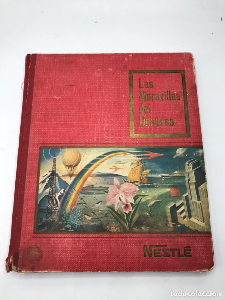Collectable Incomplete Albums: ALBUM NESTLE LAS MARAVILLAS EL UNIVERSO INCOMPLETO TAPA ALGO RASGADA