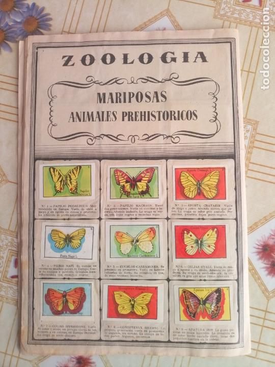 Collectionnisme Albums: Zoolog&iacute;a muy raro Antiguo album cromos incompleto
