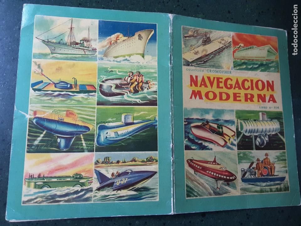 Collectable Incomplete Albums: &Aacute;LBUM NAVEGACI&Oacute;N MODERNA CROMOFHER, 12 CROMOS DOBLES, A DOBLE CARA, FALTA EL 1/2