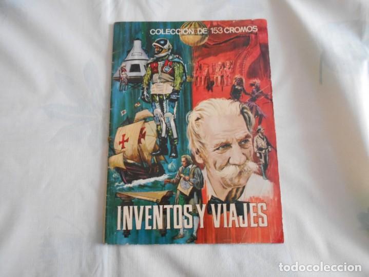 Collezionismo Album: abum de cromos de inventos y viajes-vacio muy bien conservado