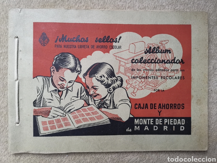 Colecionismo Cadernetas: Album Libreta Escolar &iexcl;Muchos Sellos! - cromos Caja de Ahorros y Montes de Piedad de Madrid 1950