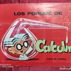Coleccionismo Álbumes: ALBUM DE CROMOS INCOMPLETO. EL PORQUÉ DE CALCULÍN. PETETE 1982. FALTAN 5 CROMOS. Lote 232233390